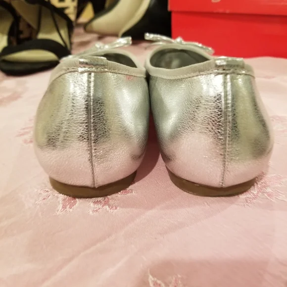 Silver Ballerina Flats - Picture 2 of 4